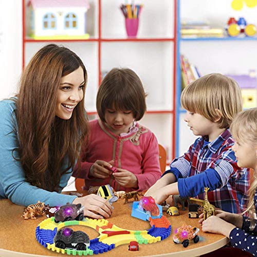 image for Tracks Cars Replacement Only,4 Pack Race Cars Track Accessories with 3