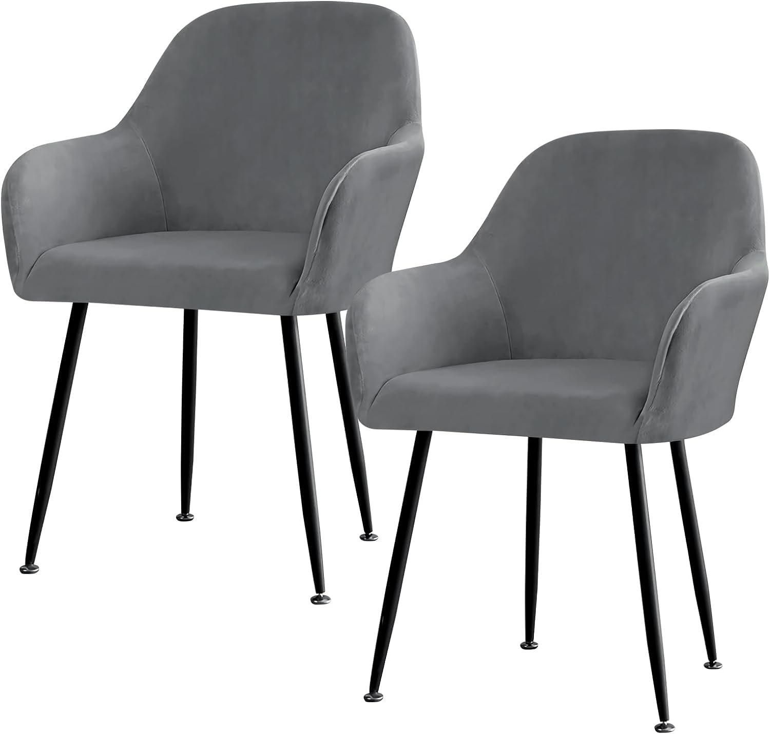 Mumjooyi Fundas Sillas Comedor 2 Piezas Fundas para Sillas Elástica Extraíbles y Lavables Modernas Estilo Nórdico Cubiertas de Butacas para Cocina Salón Hogar Oficina