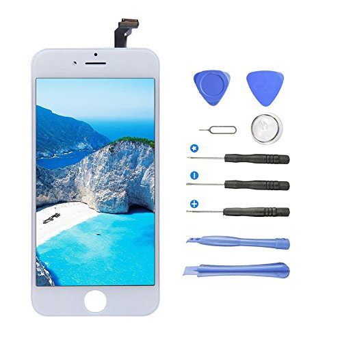 Pantalla para iPhone 6, Vivicool Pantalla Táctil LCD Reemplazo para iPhone 6 con Kit Herramientas (Blanco)