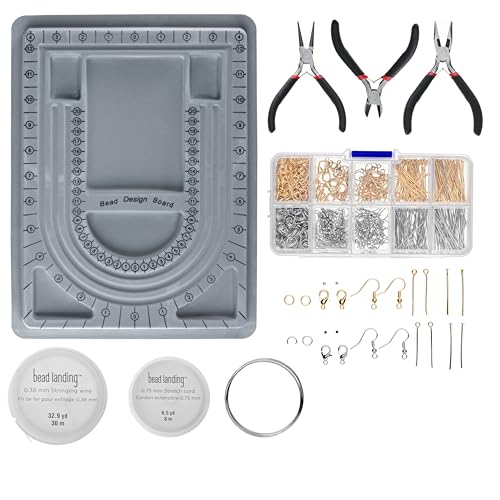Bead Landing Jewelry Making Tool and Findings Set, 1,568-Pc
