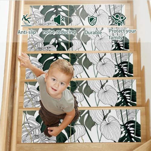 Tapis d'escalier antidérapant lot de 15 pour intérieur sécurisé