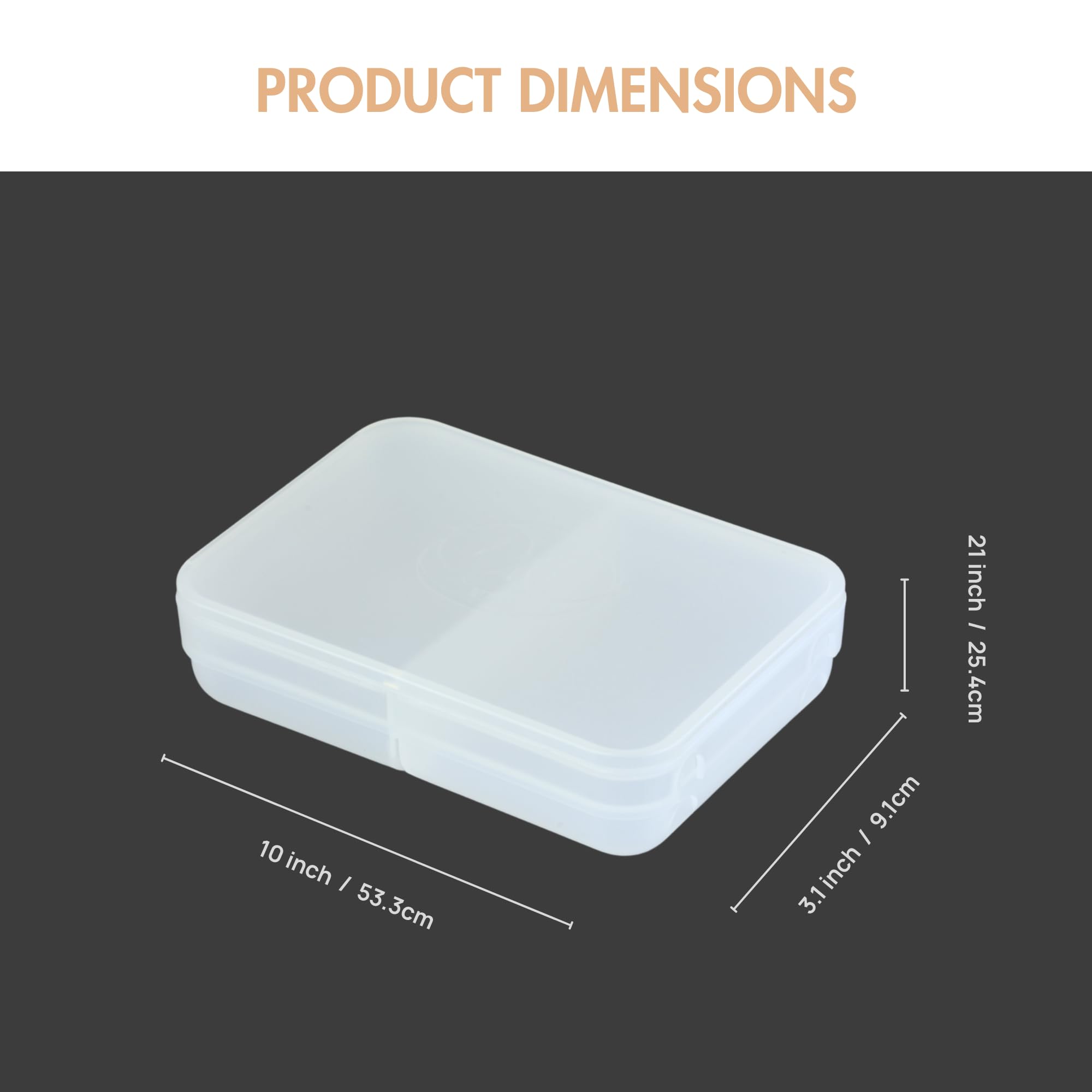 Boîte de rangement en plastique transparent de qualité supérieure (10 pièces) – Organiseur à double compartiment pour jetons de jeu de société, cartes et petits accessoires
