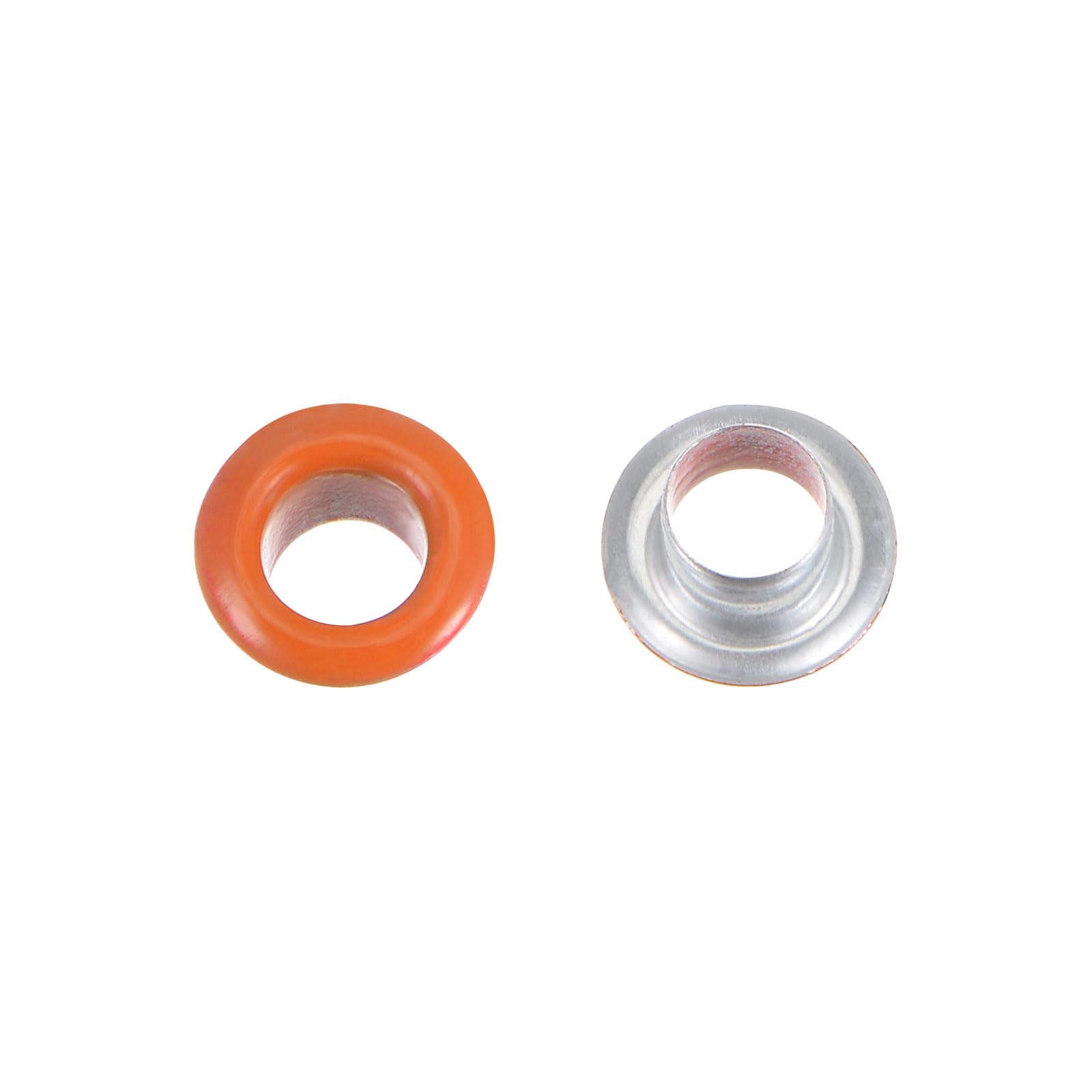 HARFINGTON Juego de 200 ojales de metal de 4,5 mm, herramienta de ojales para zapatos, ropa, cinturón, bolsa, proyectos de bricolaje, color naranja