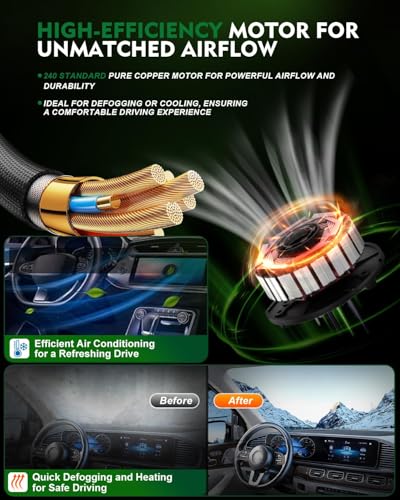 Image of HVAC Heater Blower Motor with Fan Cage for:-Chevy Tahoe 1997-2000 C1500 K1500 for:-GMC Yukon C1500 Suburban for:-Cadillac Escalade, 4.3L 5.0L 5.7L 6.5L 7.4L A /C Heater Blower Motor OE# 700100