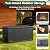 MAKE CHANGES 100 Gallon Outdoor Storage Box, Waterproof Resin Deck Box Organizer for Patio Cushion Storage, Lockable Outside Container for Garden Tools