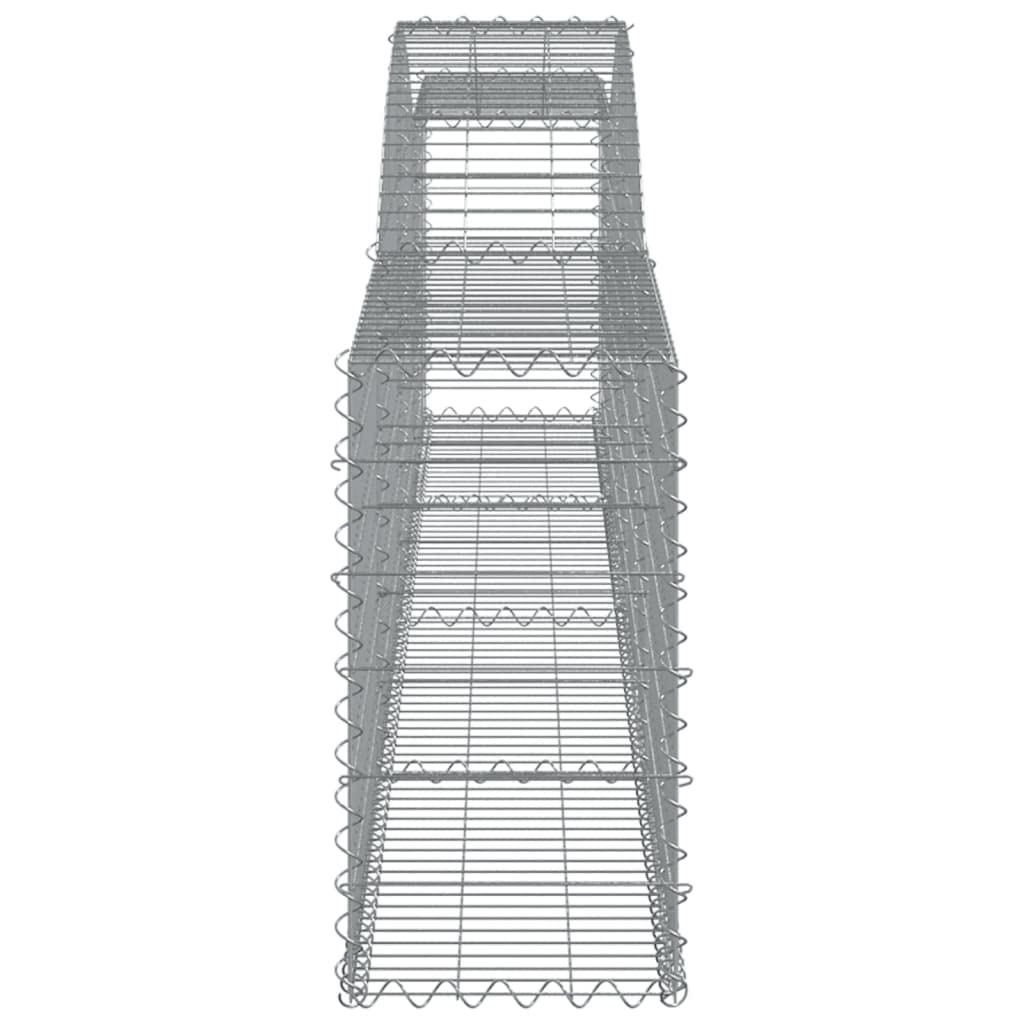 celosias Madera,celosias,Jardinera,Cestas de gaviones 3 uds Forma de Arco Hierro 400x30x60/80 cmIdeal para Jardines, Salones Donde se necesite