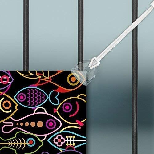 Vispronet 8.75in. Bungee Cords with Plastic Hook - Set of 25