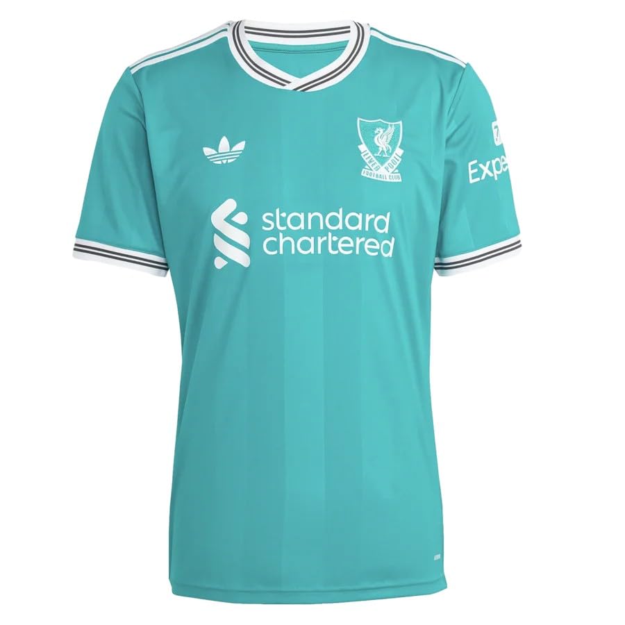 adidas Liverpool FC 25/26 Men's Third Jersey, Sea Green, S