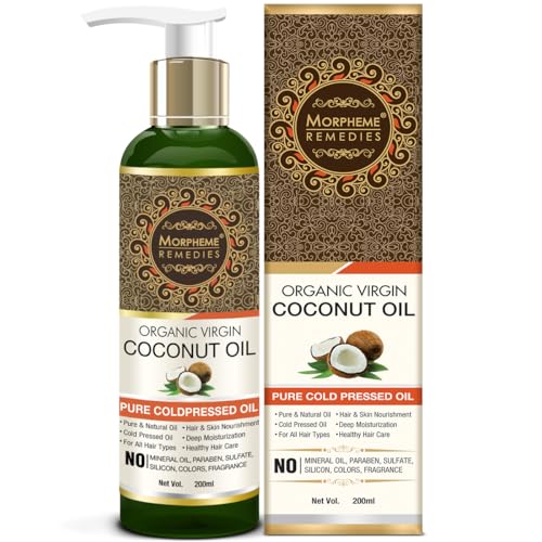 Image of Morpheme Remedies Organic Virgin Coconut Oil 200ml - Pack of 2