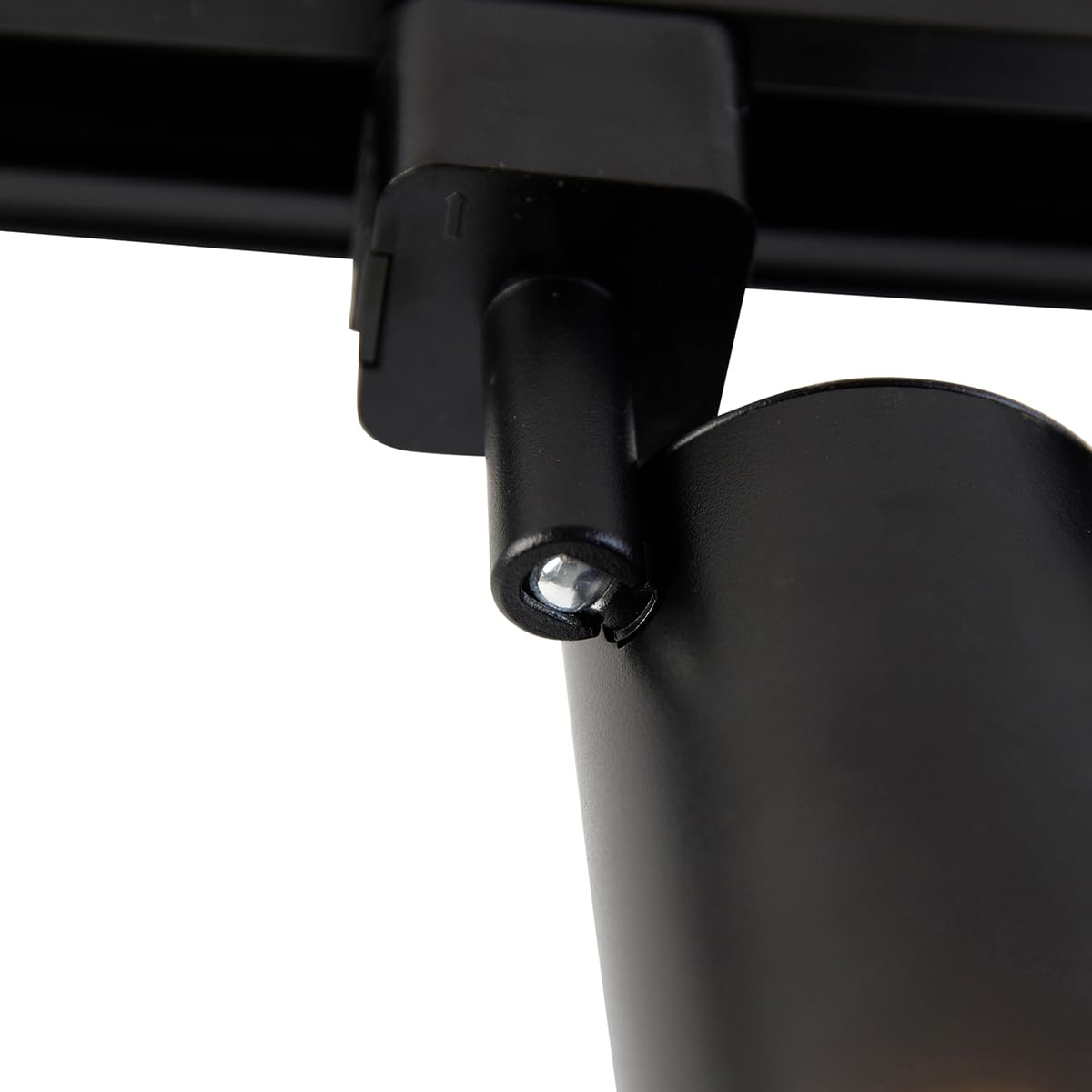 QAZQA Sistema de carril moderno negro 4 luces monofásico - Yade Aluminio/Acero Alargada Adecuado para LED Max. 4 x 50 Watt