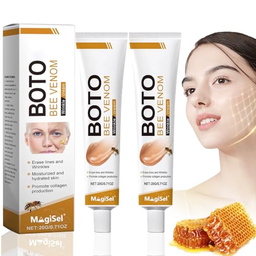 Crema facial de veneno de abeja,veneno de abeja crema,bee venom cream,20g*2,Crema Reparadora De Veneno De Abeja,Crema antiarrugas de veneno de abeja,Facial Crema Hidratante,para todos los tipos piel