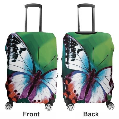 Beautiful Butterfly Printed Luggage Cover Protector, Fits 18-32 Inch Luggage3