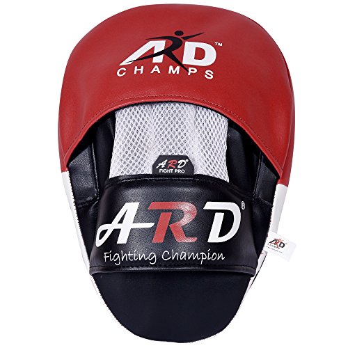 Ard Boxing Focus Target Mitts Hook & Jab Punching Pads Mma Thai Strike Kick Shield Training (Red) #TOP2