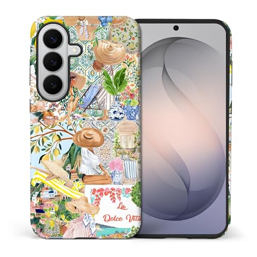 Coque Samsung S26+ Plus cadeau idéal pour femme avec motif collage artistique côte d'été