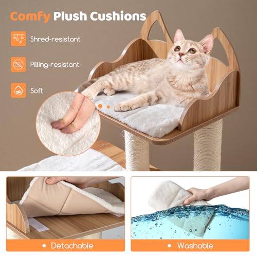 Árbol para Gatos de Madera PETSITE 48 pulgadas miniatura 5