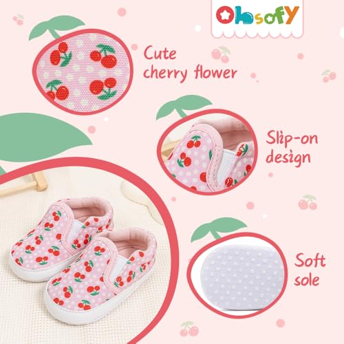 Image of Infant Baby Boys Girls Canvas Sneaker Toddler Slip On Anti Skid Newborn First Walkers Candy Shoes for 0-18 Months