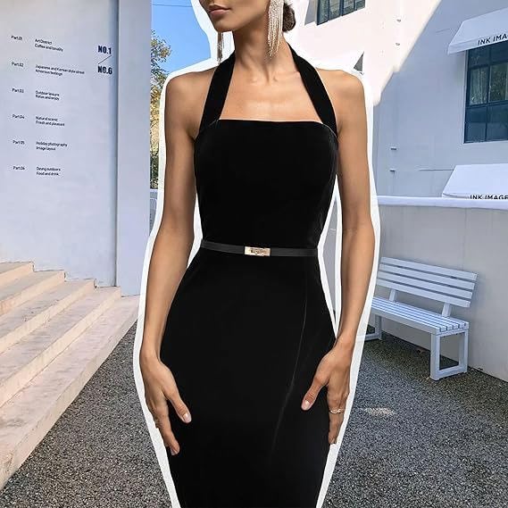 Womens Adjustable Thin Belts Skinny Belt For Dresses Solid Color Alloy Turn Lock Belts for Jeans2