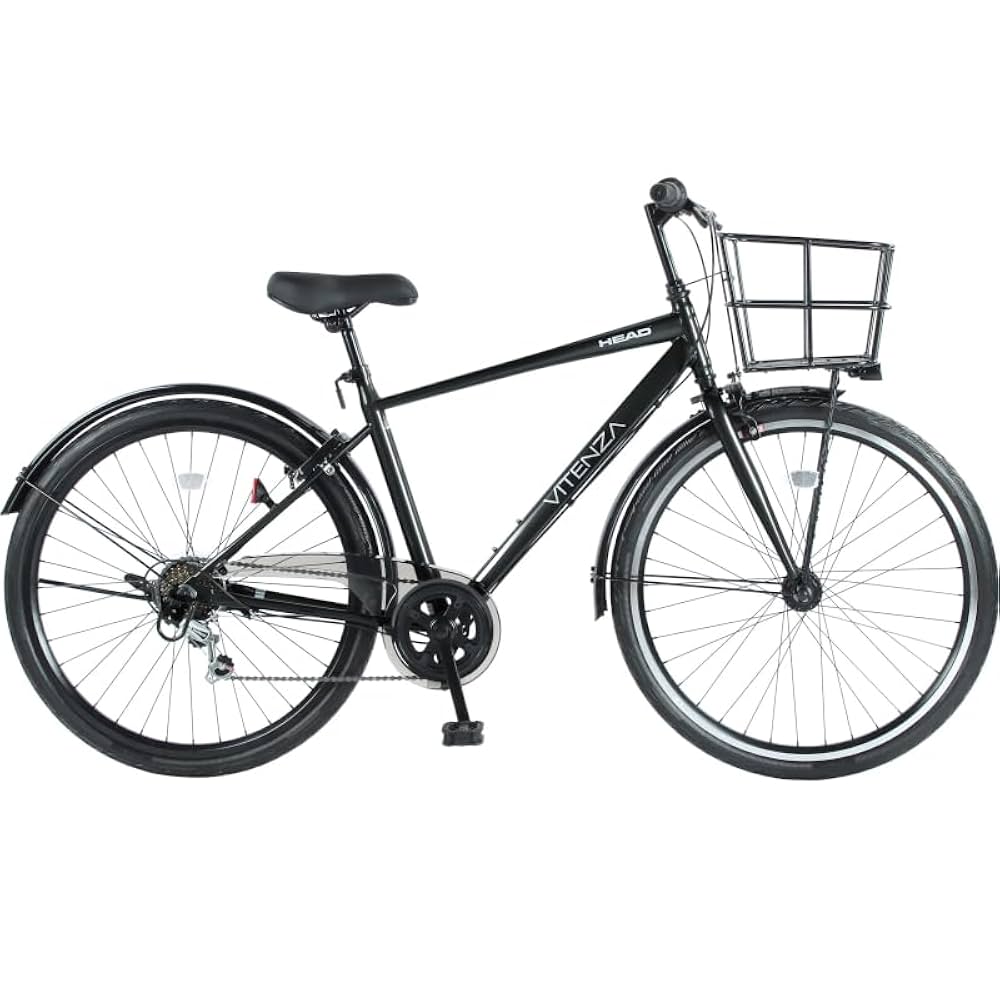 Amazon | HEAD(ヘッド) エアレス カゴ付き クロスバイク VITENZA