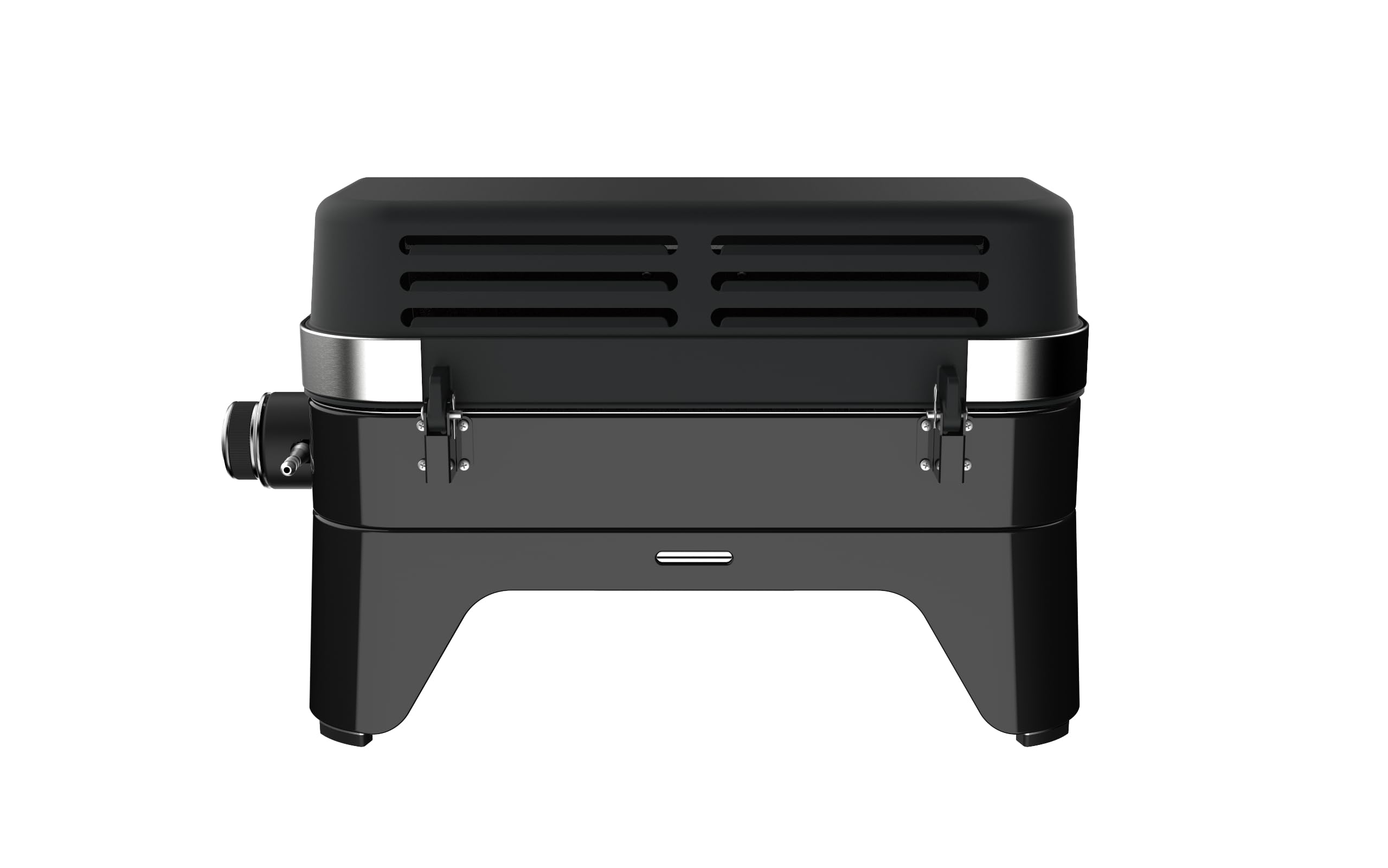 CAMPINGAZ Attitude2go Barbecue à gaz avec couvercle portable pour balcon, barbecue de camping avec thermomètre et grill en fonte, fonctionne avec des bouteilles de gaz standard