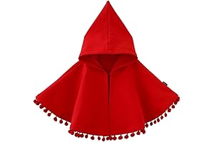 Infant Baby Girl Halloween Hooded Poncho Cape Cloak Coat Toddler Little Red...