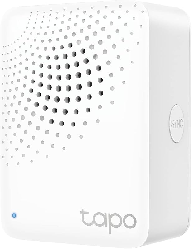 Tapo Smart Hub with Built-in Chime, H100, 2.4GHz Wi-Fi Required | Reliable Long-Range Connections with Tapo Sensors, Sub-1G Low-Power Wireless protocol, Connect up to 64 smart devices