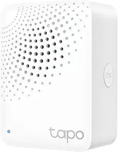 Tapo Smart Hub with Built-in Chime, REQUIRES 2.4GHz Wi-Fi, Reliable Long-Range Connections with Tapo Sensors, Sub-1G Low-Power Wireless protocol, Connect up to 64 smart devices (H100)