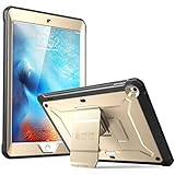 SUPCASE [Unicorn Beetle Pro Series] Case Designed for iPad 9.7 2018 / 2017, with Built-In Screen Protector and Dual Layer Full Body Rugged Protective Case for iPad 9.7 5th / 6th Generation (Gold)