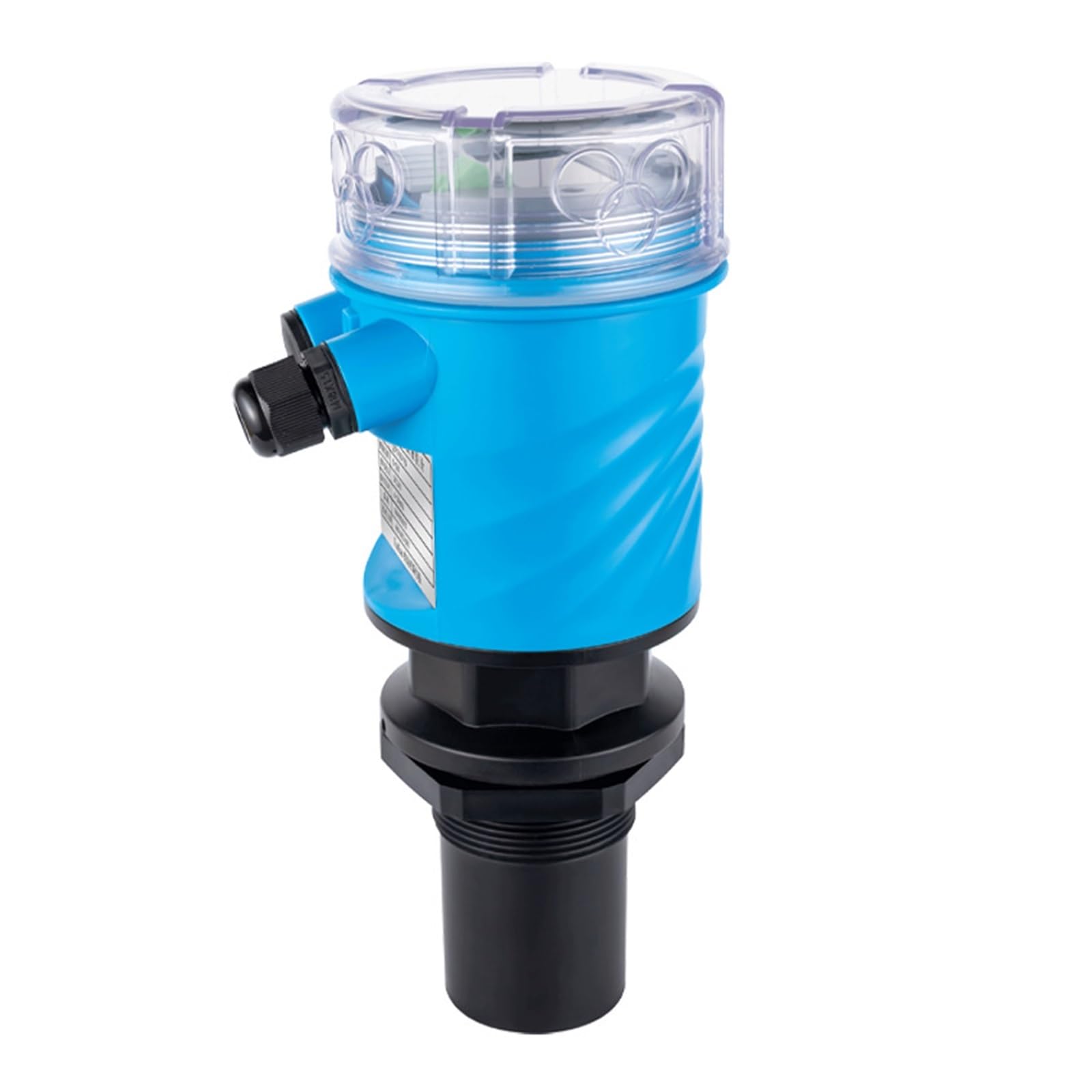 LDHJBNAC Ultrasonic Level Meter 3000mm 5m 10m 4-20mA Relays RS485 Liquid Level Sensor Transmitter No Contact Oil Fuel Tank Level Sensor Transmitter(3000mm 4-20mA 2 relays)