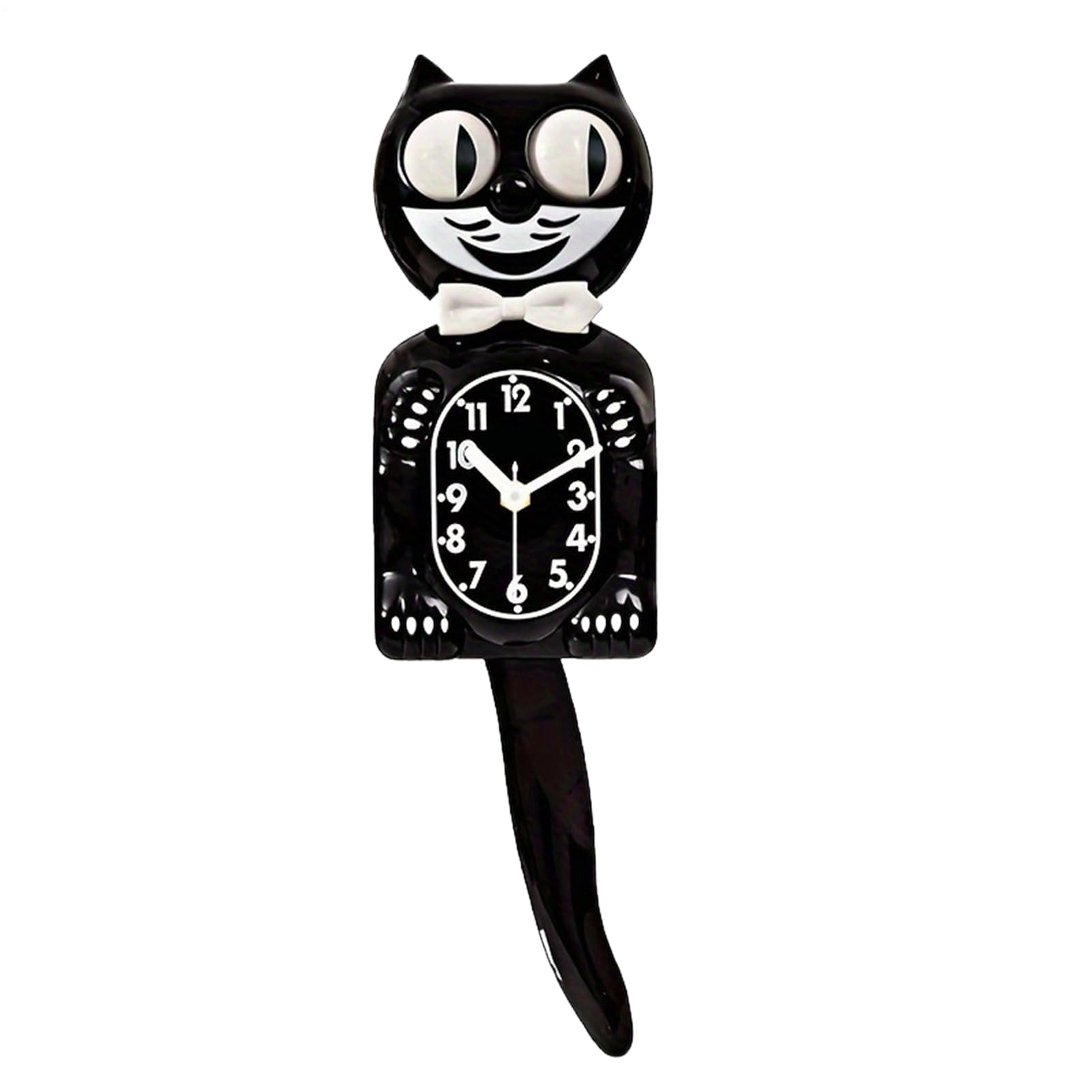 Horloge chat rétro pour chambre d'enfant et salon vintage 2D