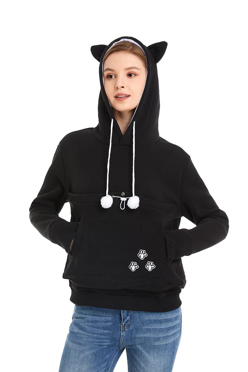 LINYUCHEN Cat Dog Pouch Hoodie Large Pet Pouch Sweatshirt Puppy Kitten Holder Carrier Pullover Shirt Unisex Hoodies