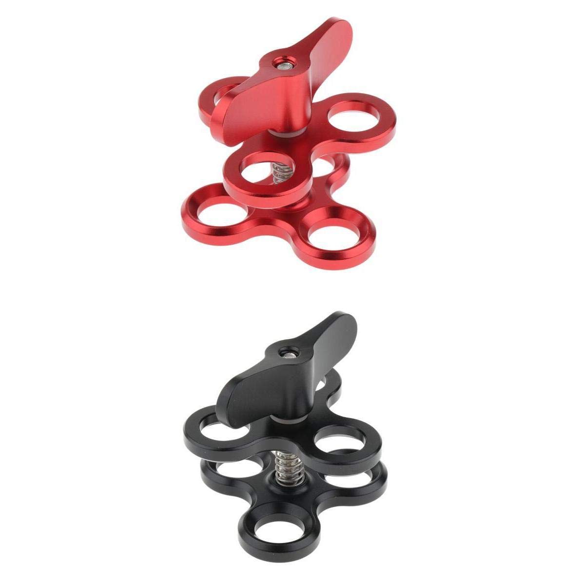 CALANDIS™ 2xTriple Ball Clamp 3 Holes Underwater Diving Light Arm System Bracket | Other Camera & Photo Accs | Camera & Photo Accessories-image-23