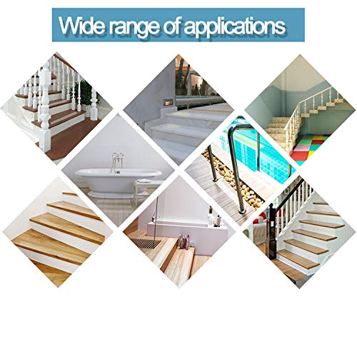 Bojim 15PCS Nastro Adesivo Antiscivolo 10 x 80 cm