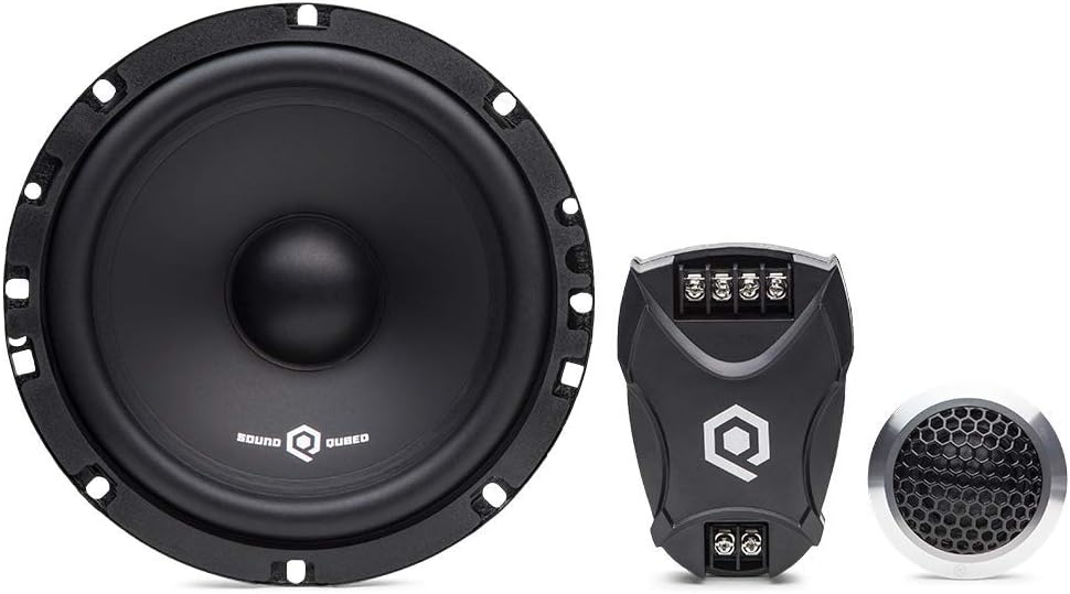 SOUND Q QUBEDSoundQubed QS-6.5 300 Watt Component Midrange and Tweeter Set with Crossover (Pair)