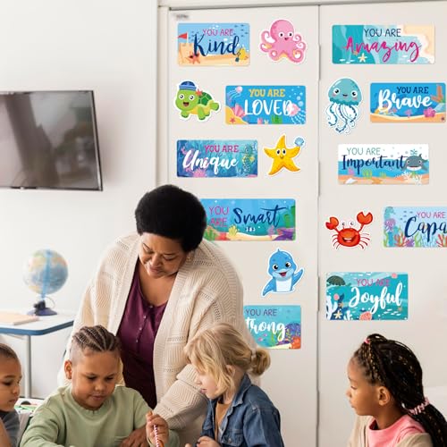 Affiches de motivation océan cartonnées et résistantes pour l'école - 8