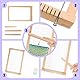 Webrahmen Kinder,Holz Webstuhl Set,DIY Holz Webrahmen Set,Webstuhl Handarbeits,Weben für Kinder von 4–12 Jahren,Ein Perfekter Schulwebrahmen für Schüler und Anfänger