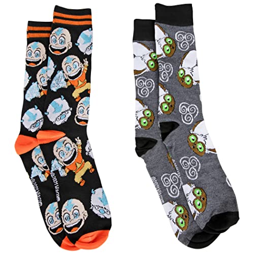 Avatar: The Last Airbender Characters, 2 pares de calcetines de la tripulación