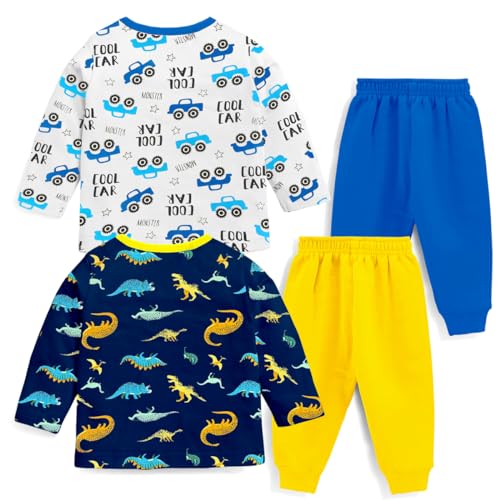 Image of Kuchipoo Kids Regular Fit Cotton T-Shirts and Pyjamas Set