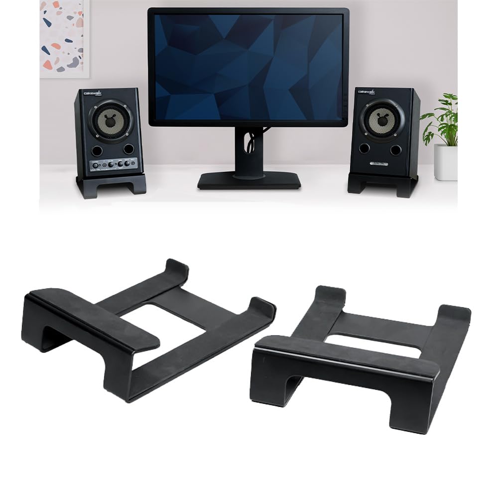 Amazon | モニター スピーカースタンド ペア 角度15° 卓上 コンパクト