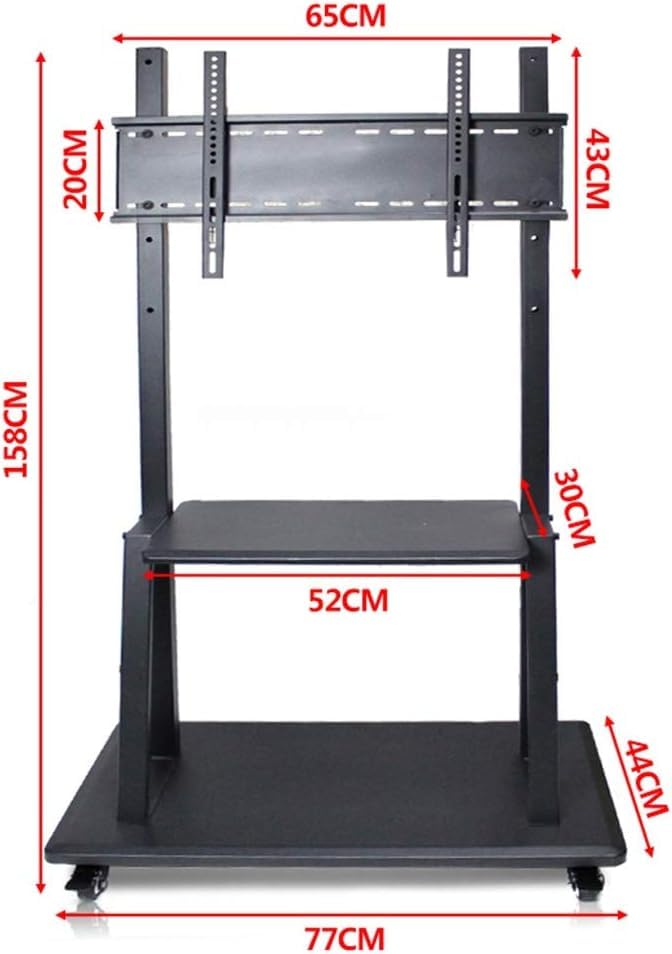 Soporte móvil ajustable para TV con ruedas miniatura 2