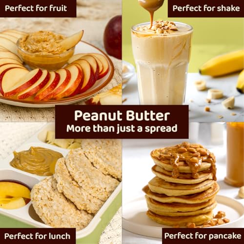 Image of Sundrop Peanut Butter Natural | Crunchy | 924 grams | With 28% Protein | No Added Hydrogenated Oil, Sugar and Salt | Good for Heart Health | Great Value per Gram of Protein (Pack of 3)