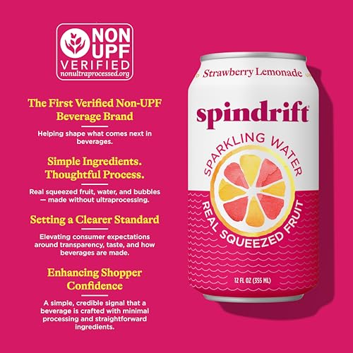 Image of Spindrift Strawberry Lemonade Can 12 Ounce (Pack of 24)