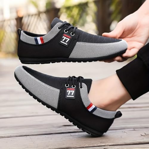 Men's Low Top Casual Shoes for Outdoor Street Walking Traveling,Suitable for All Seasons Non-Slip Comfortable Breathable Simple Men's Loafers Shoes4