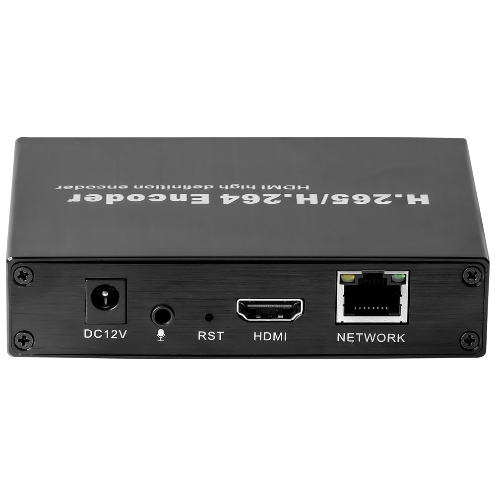 EXVIST H.265 1080P HDMI Video Encoder HDMI zu RTMP Encoder W/SD Card Slot Max 128G DDNS HTTP RTMP RTSP TS UDP Compatible with ONV/HK für IPTV Live Streaming auf YouTube Facebook Vimeo usw.