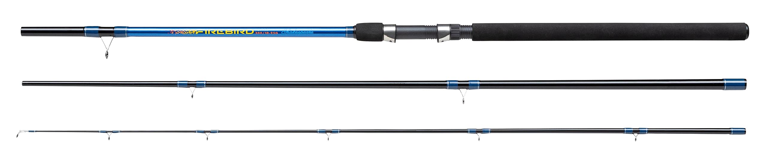 Shakespeare Firebird Match Rod - Lightweight Carbon Construction, Modern EVA Handles, Cushioned DPS Reel Seat, Titanium Oxide Insert Guides, Ideal for Freshwater Match Fishing 10ft