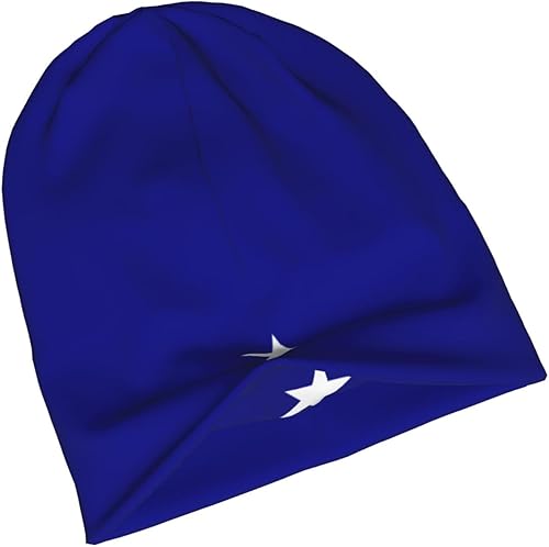 Miniatura 5 de Bonnie Blue Flag Beanie Hat for Men Women Warm Soft Polyester Knit Skull Cap Unisex Winter Hat Cuffed Beanie