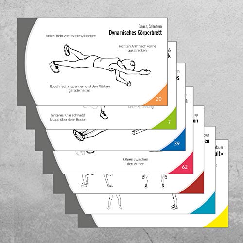 Bodyweight trainingskaarten, complete workouts vormgeven, fitness voor het hele lichaam, sport thuis (+ elke oefening als video) - Image 4