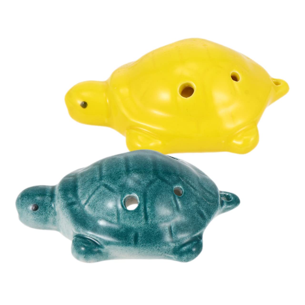 ERINGOGO 2pcs 6 Turtle Shaped Ocarina for Beginners Portable Ocarina with Unique Design Fun Wind Instrument for Easy to Play and Store present for Young Musicians