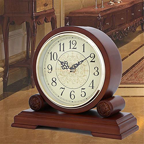 Reloj de repisa de madera sin cables para decorar sin enchufes 3