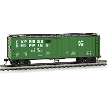 HO Scale 40' Reefer Freight Car, CB 090304, Green with Metal Wheels and Axles, 6.5x1.3x1.9 Inches