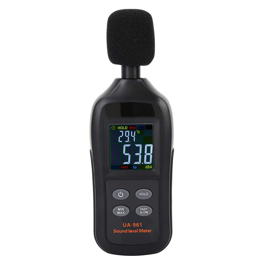 Jectse Sound Level Meter,Digital Lcd Decibel Meter,Professional Audio Noise Measure Reader Device Ua961,High Accuracy Measuring 35Db-135Db, Max/Min Hold